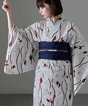 Amazon | [asaka] 大人浴衣ブランド 着付けのいらない簡単二部式